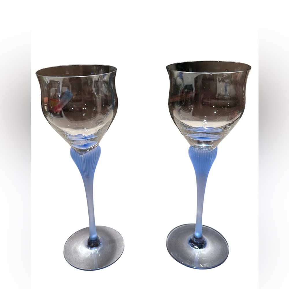 Spiegelau crystal glasses Light Azure blue